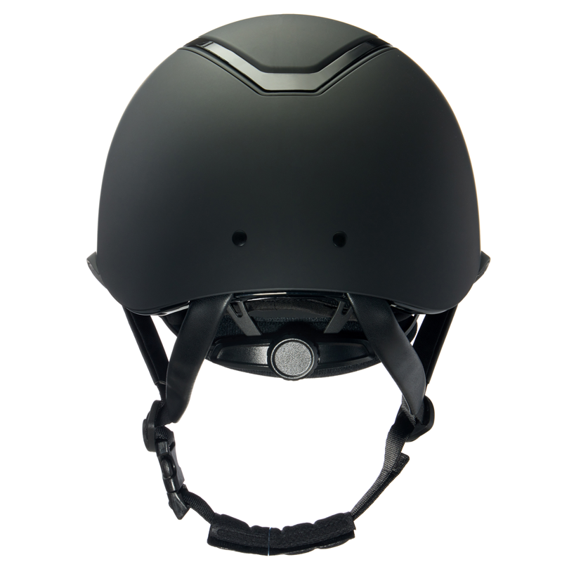 EQX by Charles Owen Kylo Wide Peak Riding Hat with MIPS - Black Matte/Black Gloss-2